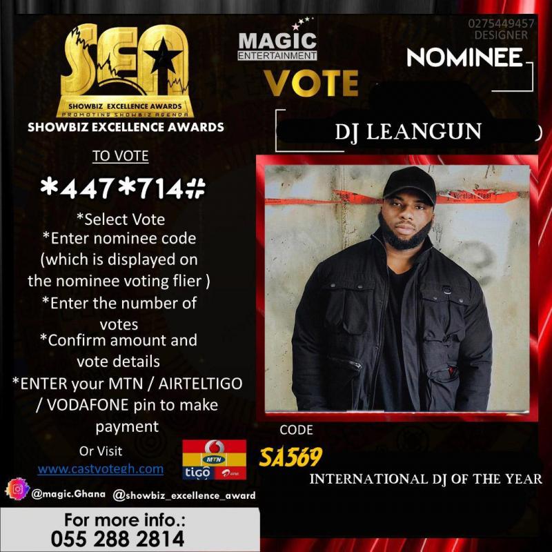 DJ Leangun receives nomination as Best International DJ