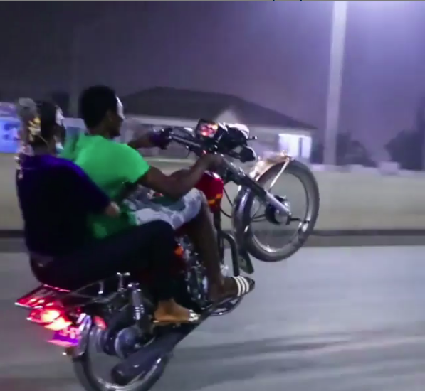 Feli Nuna Takes A Dangerous  Ride Or Die On The Back Of A Bike