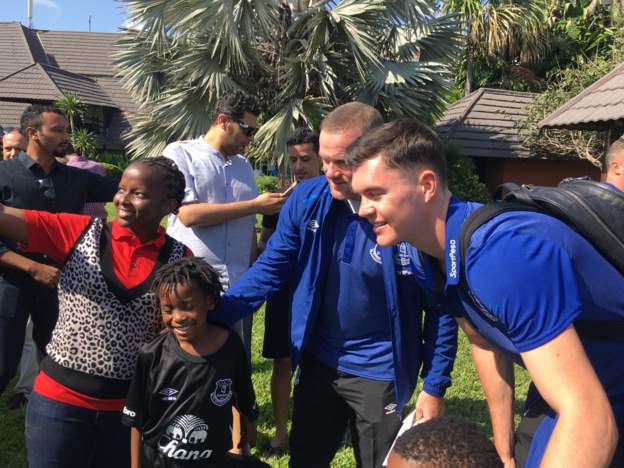 Everton rock into Tanzania with Newly Signed Wayne Rooney