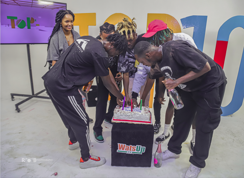 WatsUp TV Host Surprise Birthday Party for Fameye, Quamina MP & Tulenkey